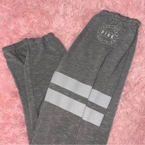 PINK Victoria's Secret Gray Joggers with Logo